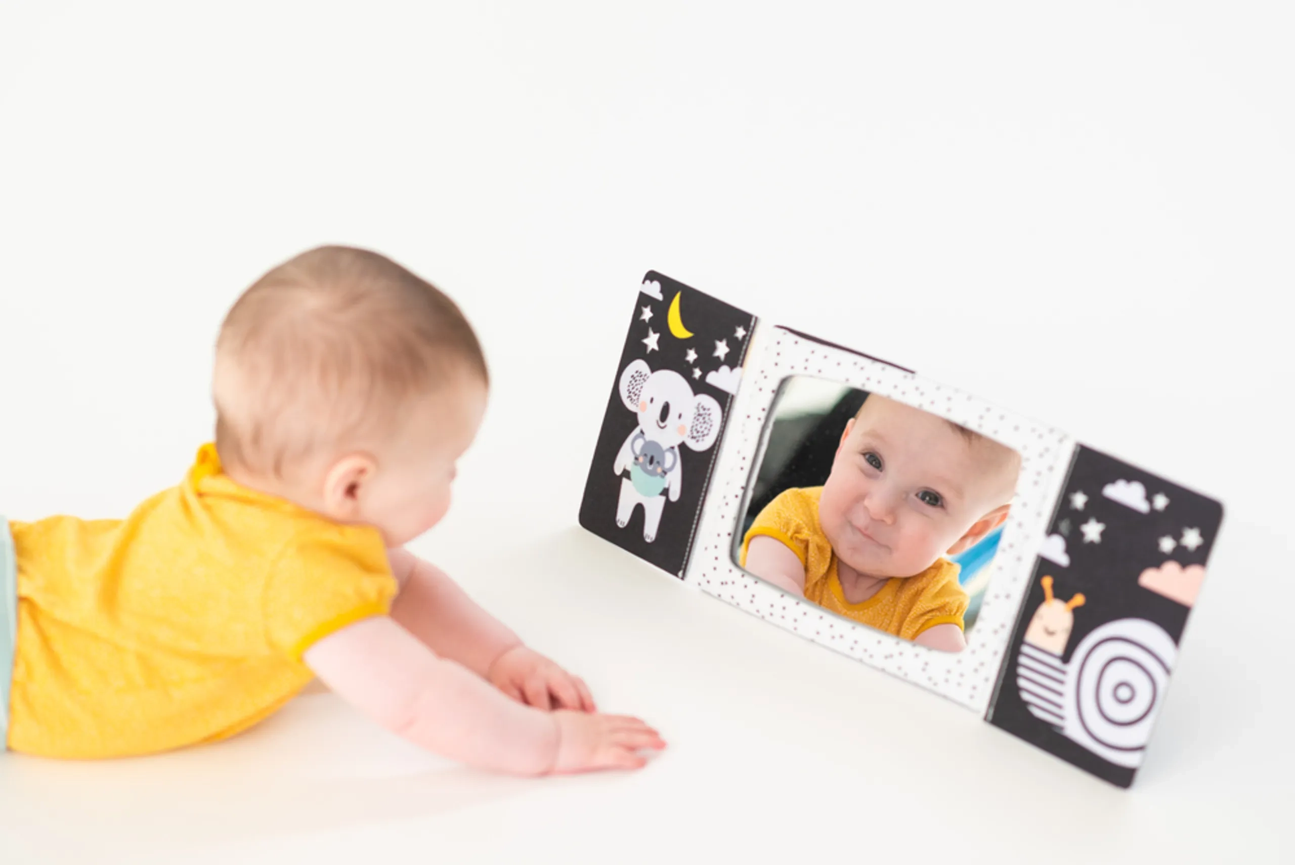 Tummy-time Mirror Polyester Book - 0-36 months