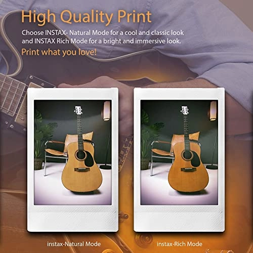 INSTAX Mini EVO - 2.4" x 1.8" + Instax Film - 20 Sheets + Custom Case + Album - MiniMate 96 slot + micro memory card - 32GB