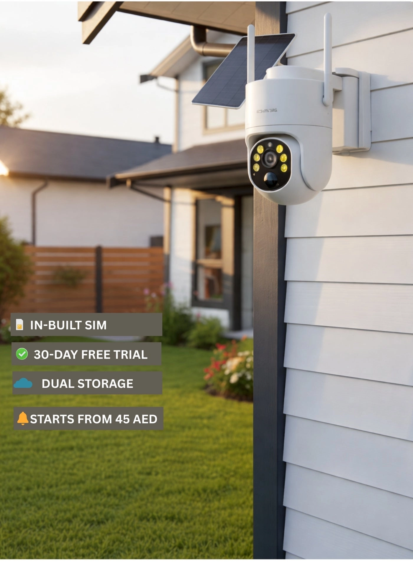 Solar 4G Dual-Lens Security Camera