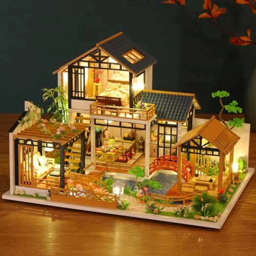 Miniature Wooden Dollhouse Furniture Kit - Creative Room 1:24
