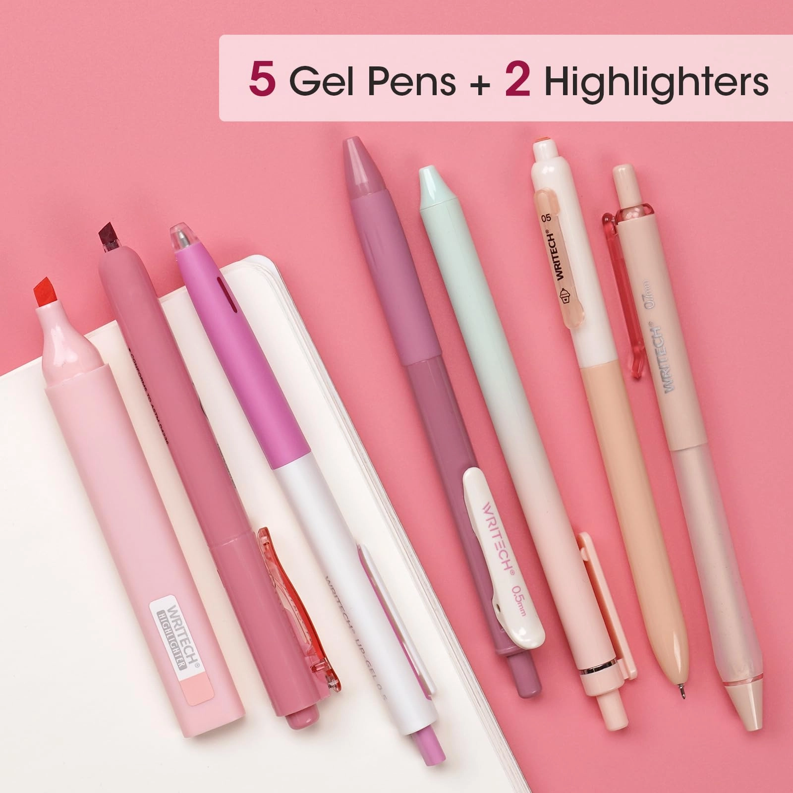 Gel Pens - 7ct 0.5mm