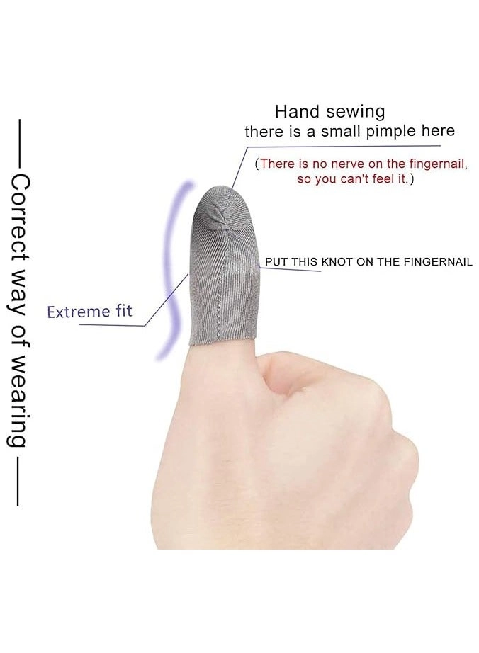 GAME08852 - Ultra-Thin 0.5mm Anti-Sweat Finger Sleeve for iPhone/iPad/Android