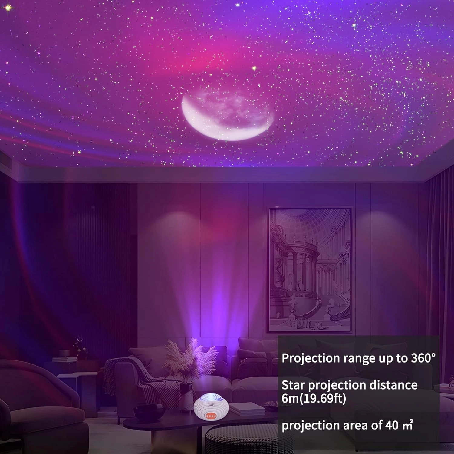 Galaxy Projector - 56 Light Effects 5 White Noises