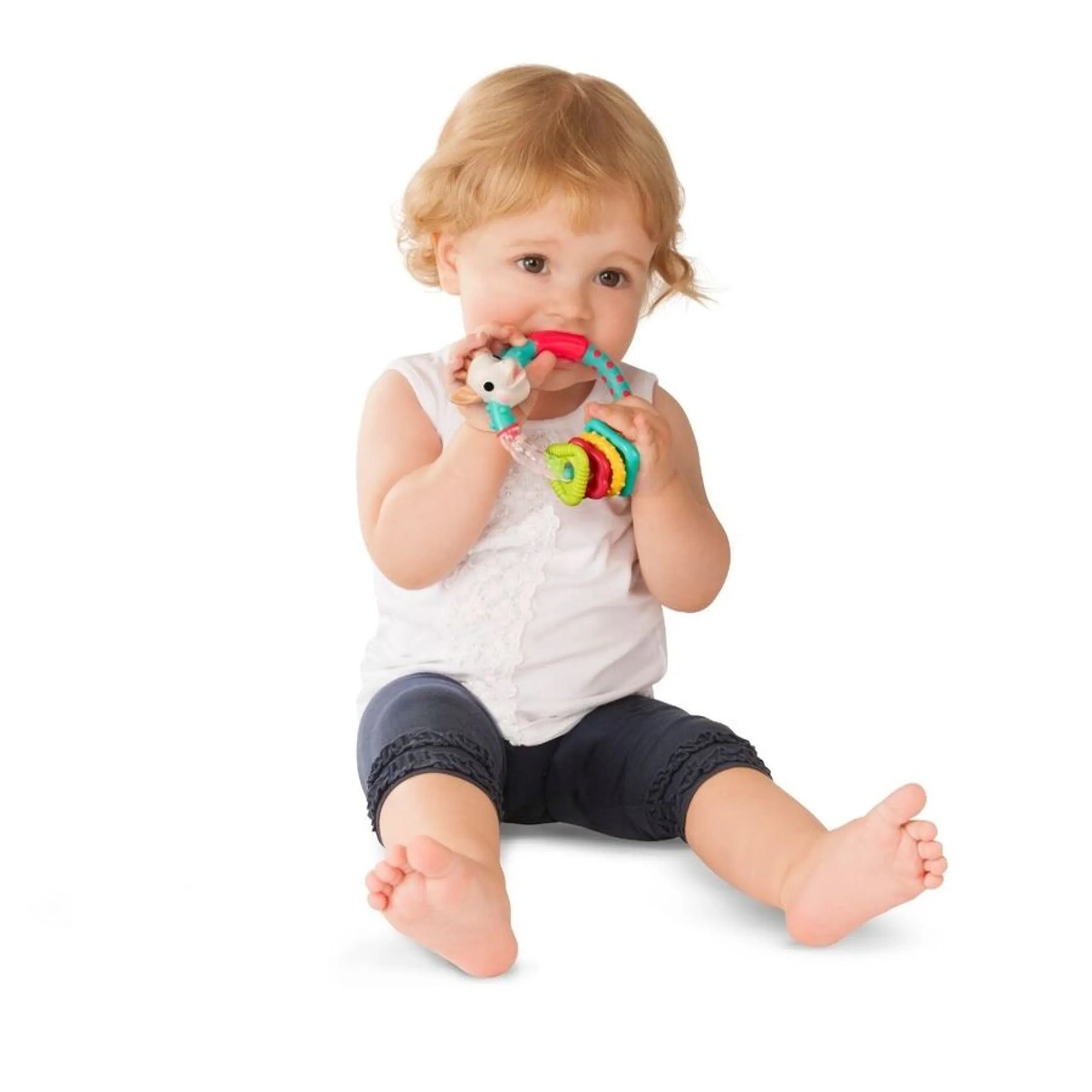 Fresh Touch Multi Textured Rattle - Suitable for 3 months & above