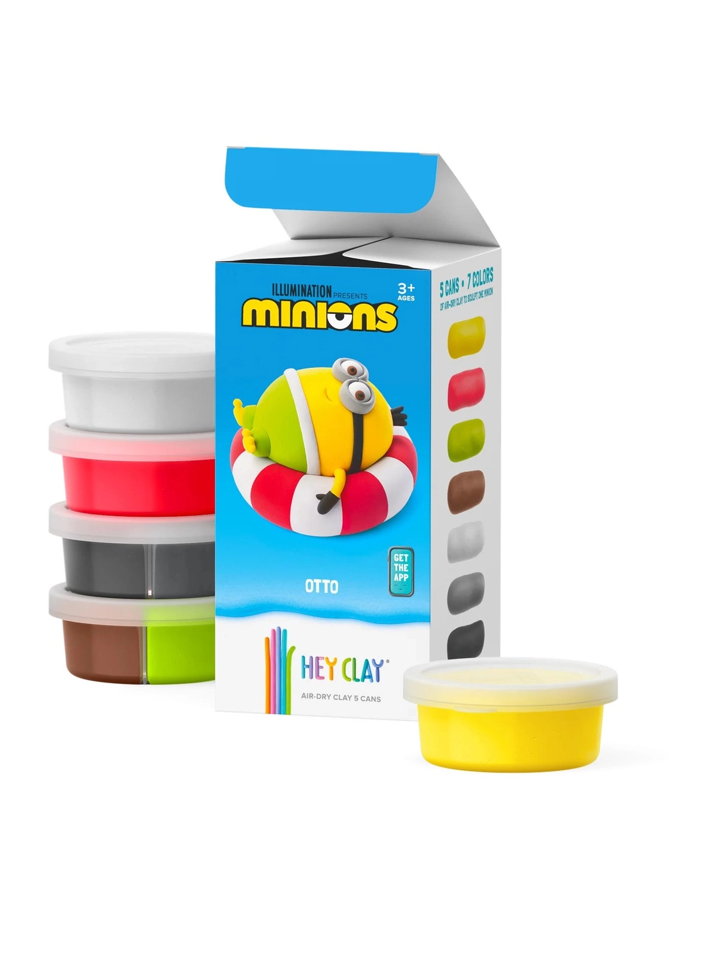 Minions Otto Colourful modelling air-dry clay - 3+ years 5 colors