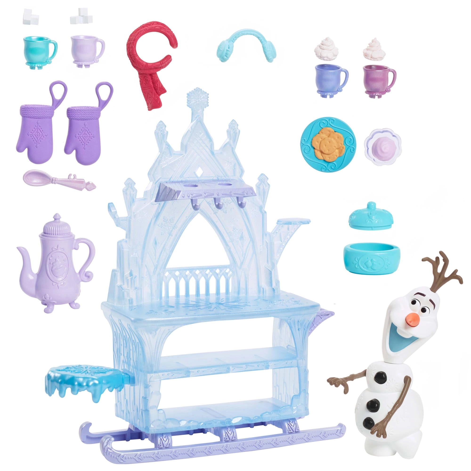 Olaf Treat Sleigh Playset - 15 accessories Frozen Winterfest Ages 3+