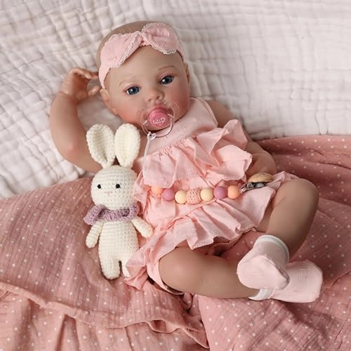 MYREBABY Reborn Baby Doll - 17 Inch Soft Vinyl Ages 3+