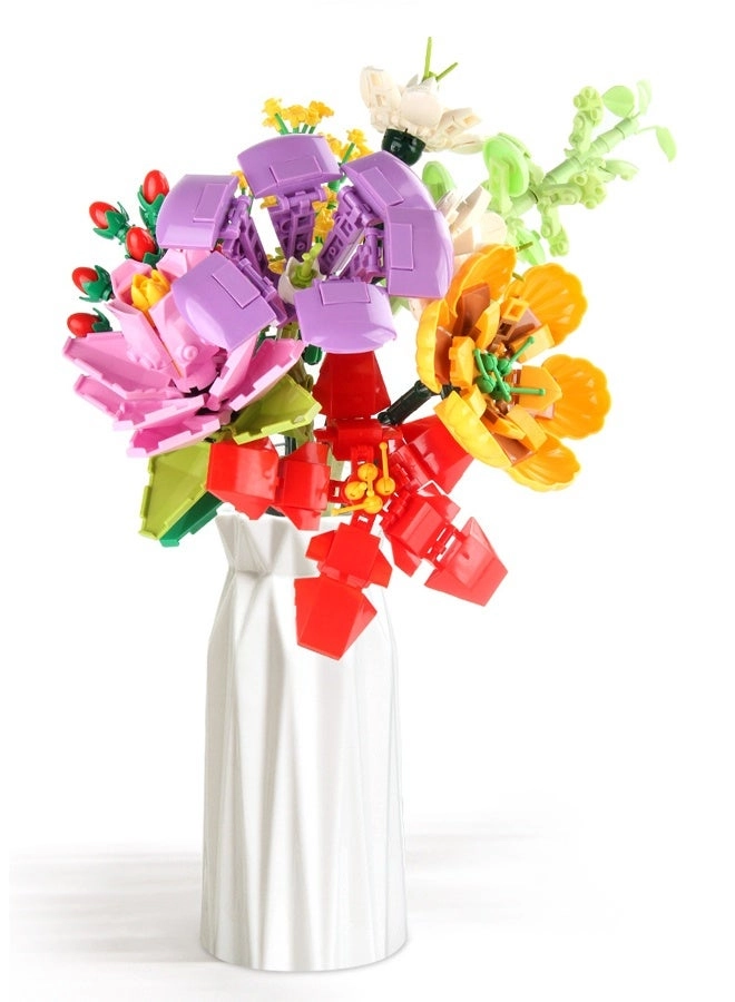 Building Block Flower Set - Flower 8-in-1