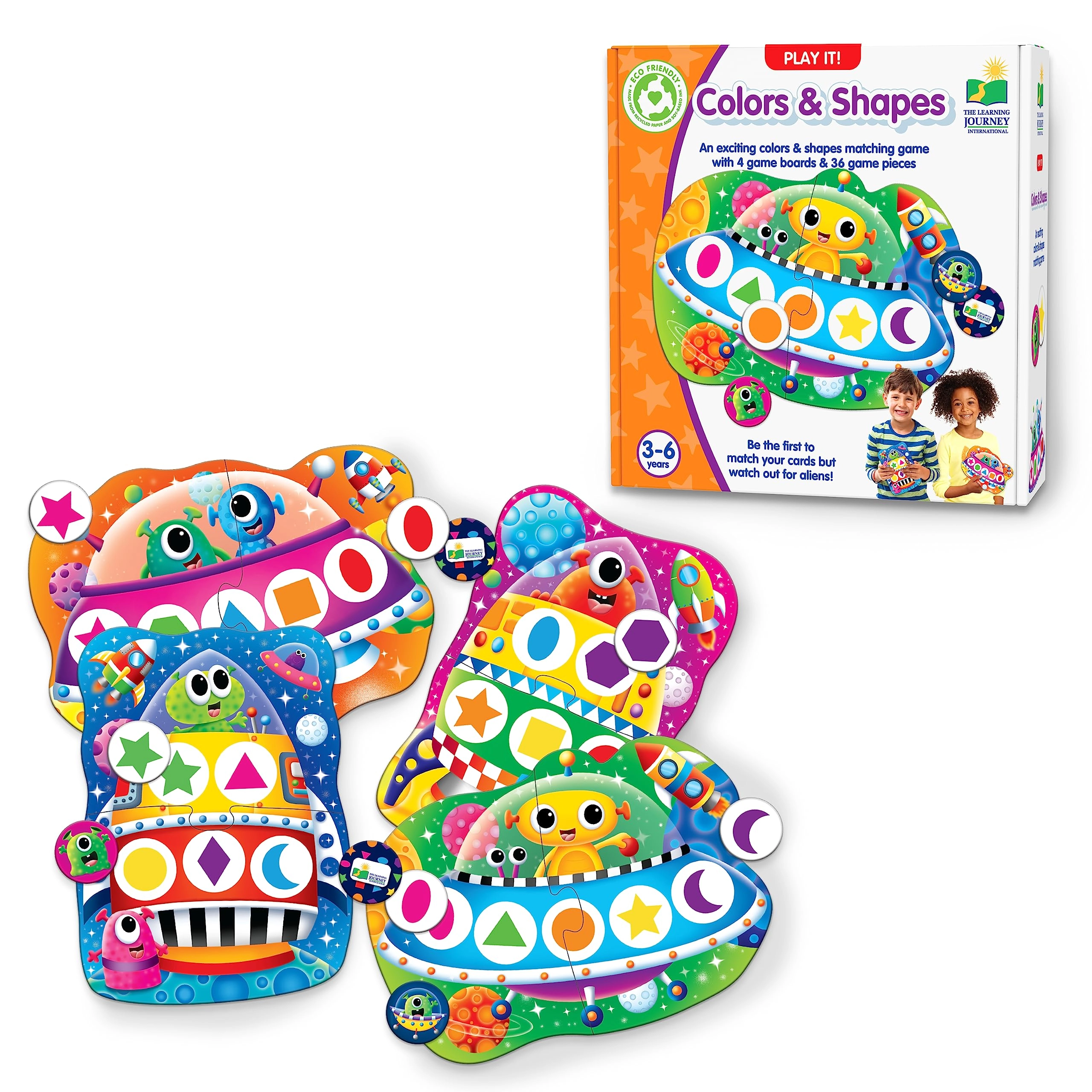 Play It! Colors & Shapes Race to The Rainbow - 3 Years and Up