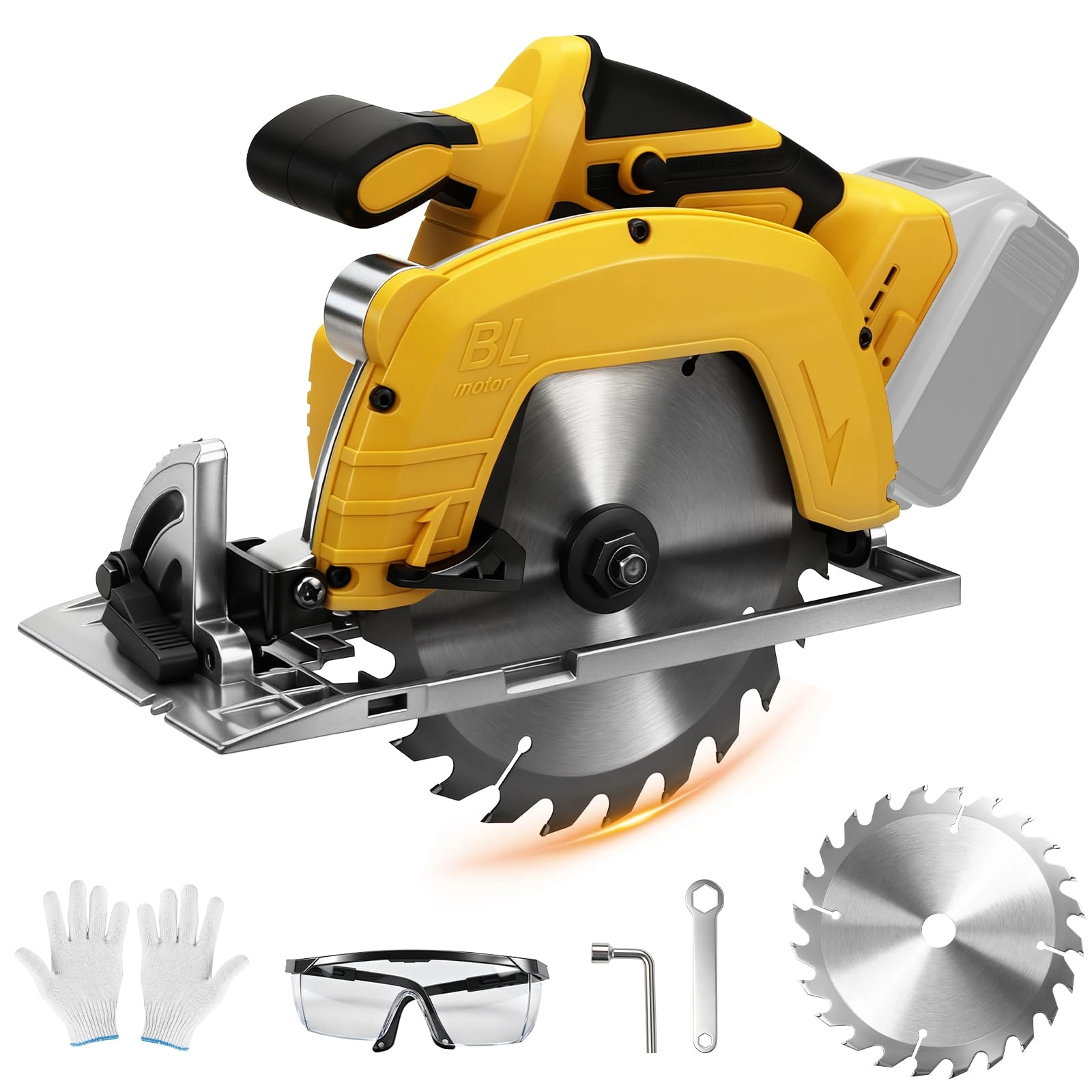 HEBERUCK Brushless Electric Circular Saw Cordless