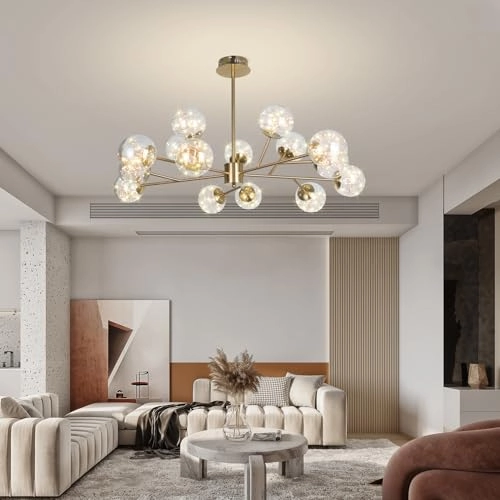 Sputnik Chandelier - 15-Light Gold 90W