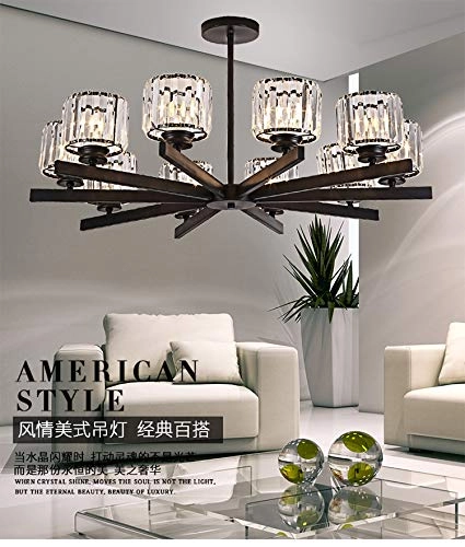 Sputnik Chandelier - Black and gold 10 head