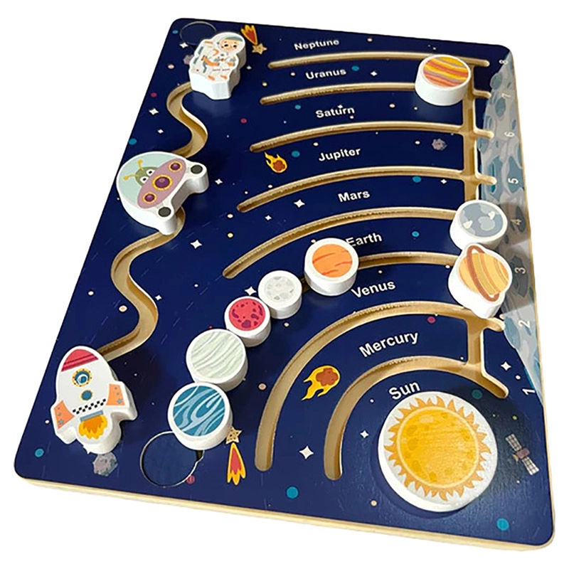 Space Maze Wooden Toy
