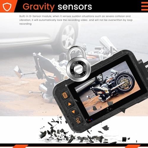 Motorcycle Dash Cam - 720P/480P 25 f/s