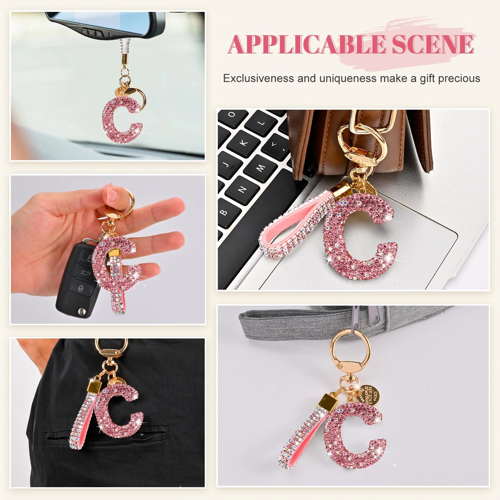 Initial Letter Keychain
