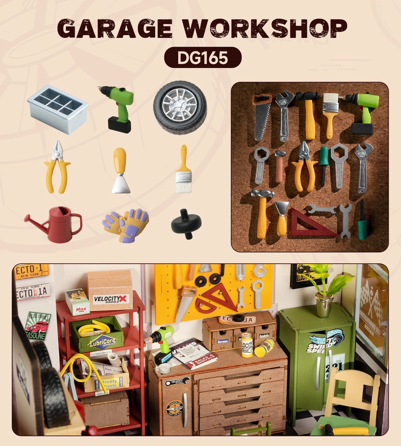 Miniature House Kit - Garage Workshop
