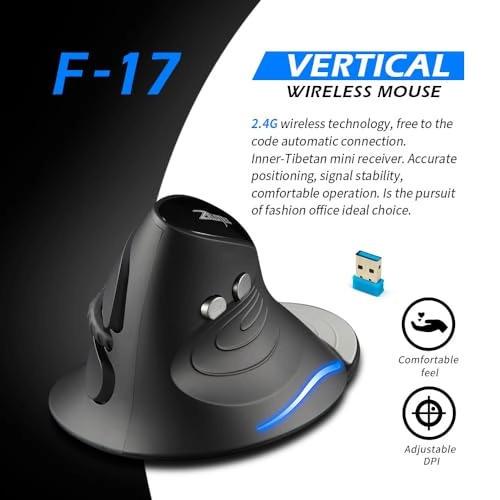 Ergonomic Vertical Mouse - Wireless