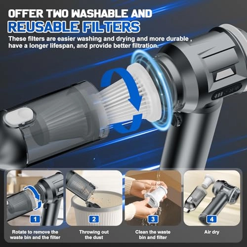 Handheld Vacuum Cleaner - 6000 mAh