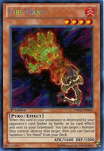 Fire Hand DRLG-EN046 - Dragons of Legend 1st Edition Secret Rare