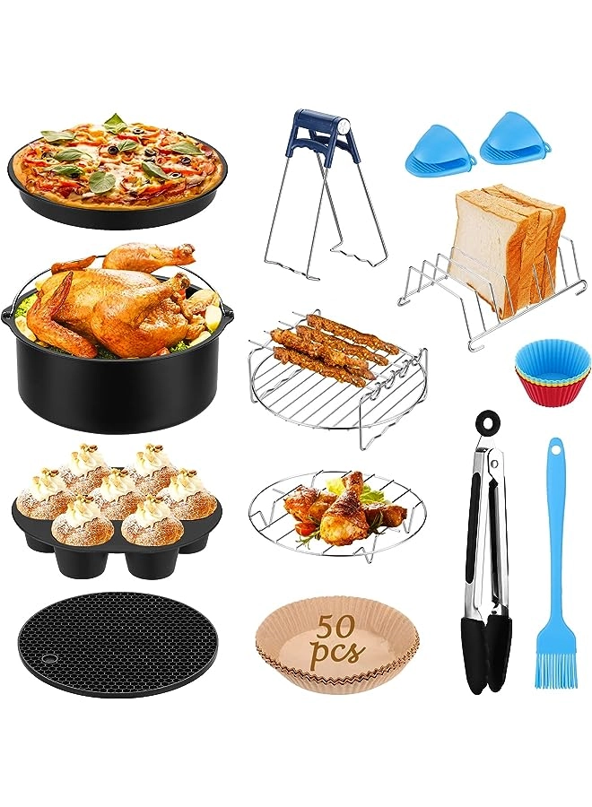 Cake Baking Barrel - 12pcs/set + Pizza Pan + Cupcake Pan + Air Fryer Liners - 100pcs