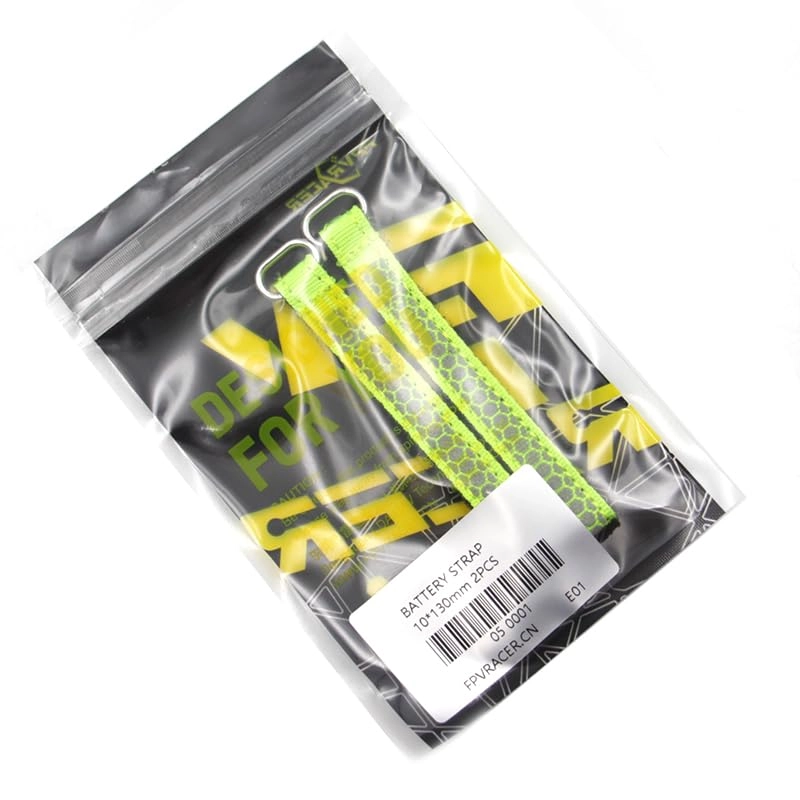 SPARKHOBBY Battery Tie - 2PCS 10x130mm Leather Metal Buckle