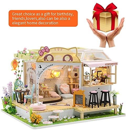 Miniature Wooden Dollhouse Furniture Kit - Creative Room 1:24