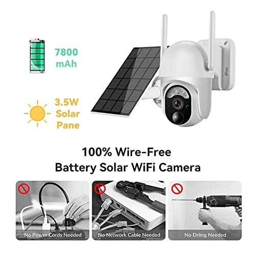 Outdoor Solar Security Camera 2K