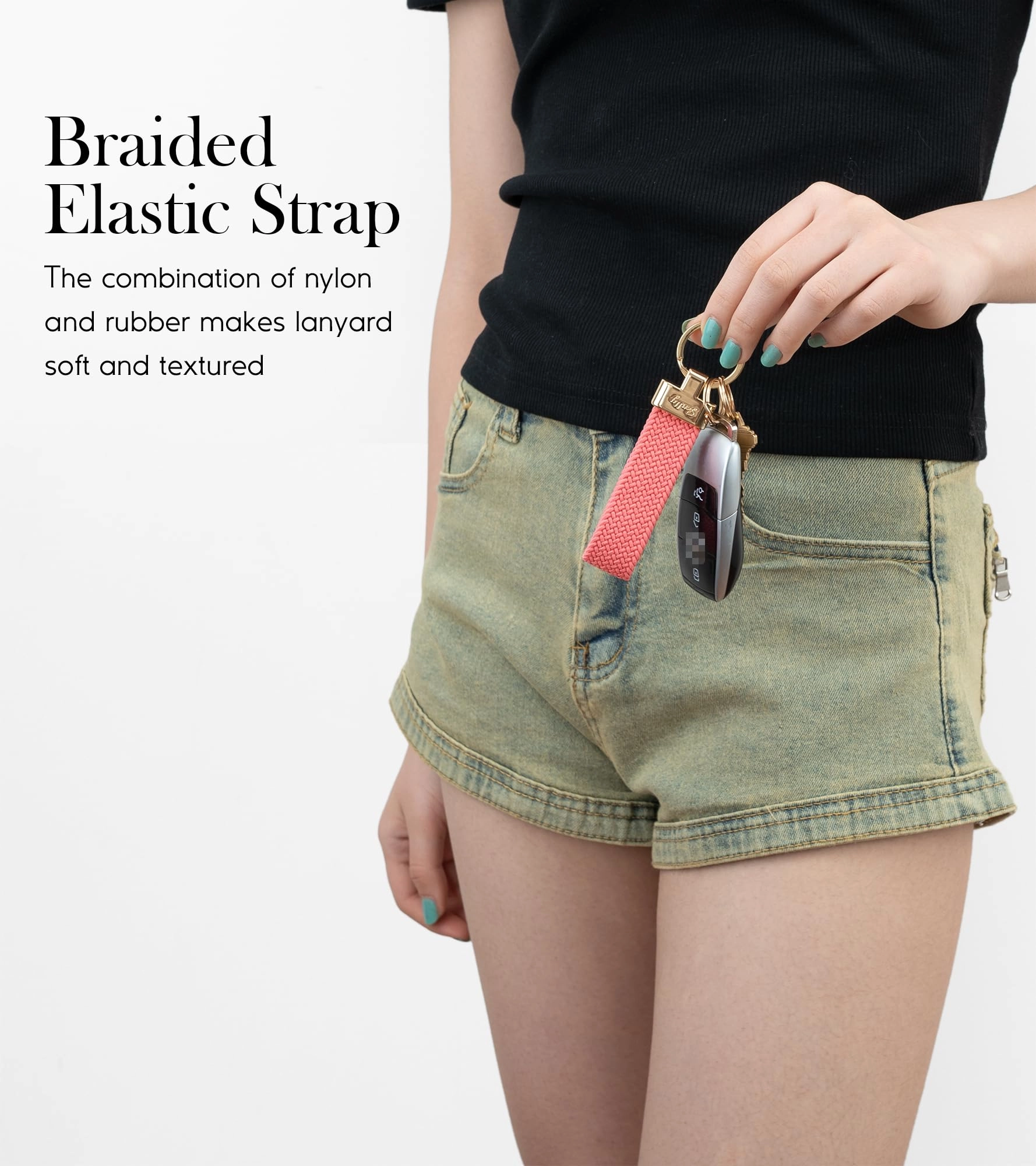 Car Keychain - Stretchy Elastic