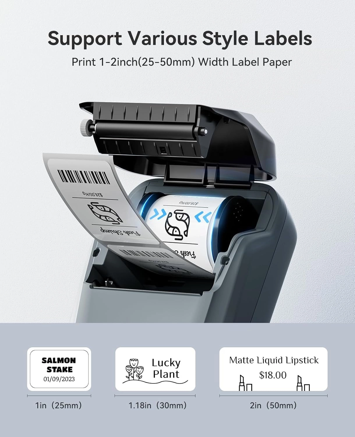 Bluetooth Label Maker Machine - Thermal Ink-Free Printing