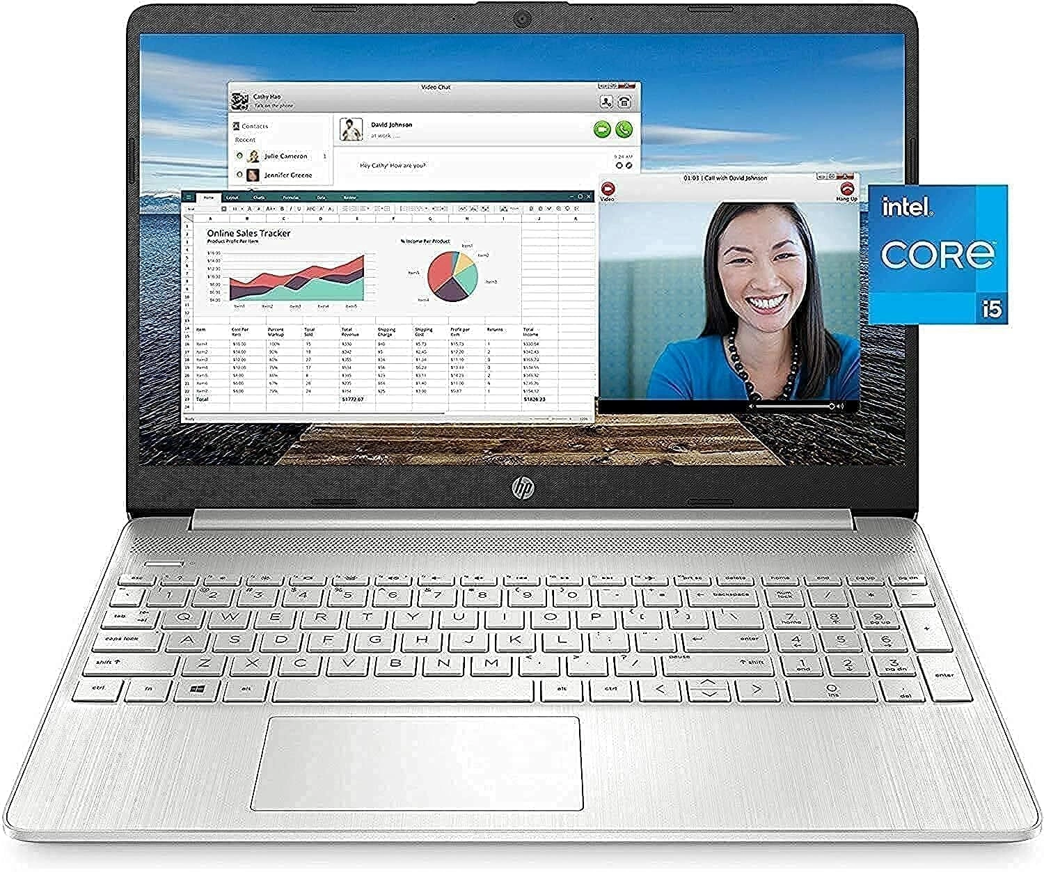 HP Thin Laptop 15-Dy15.6 - 15.6'' i5-1135G7 16GB DDR4 1TB SSD