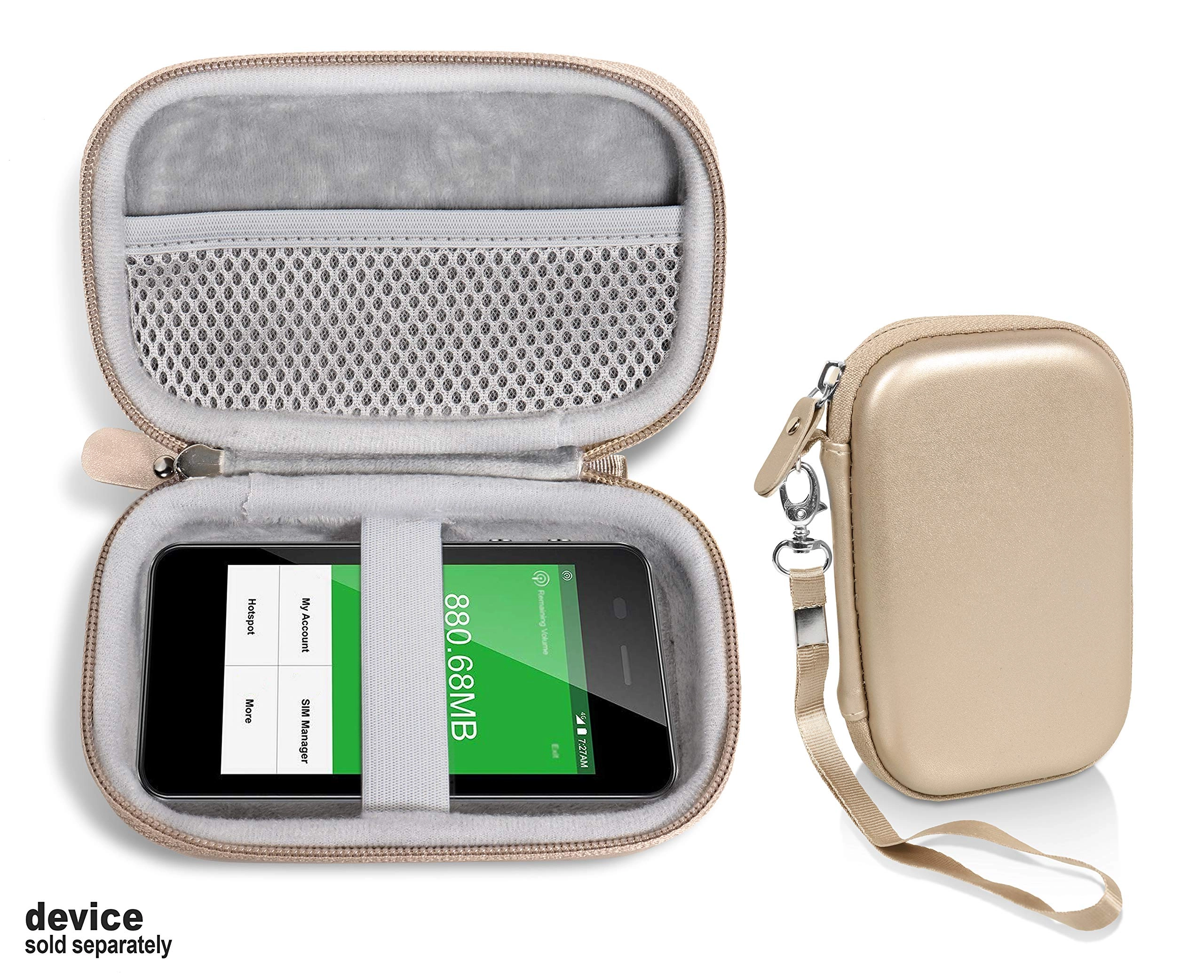 CaseSack Protective case for GlocalMe G3 - Hard Gold