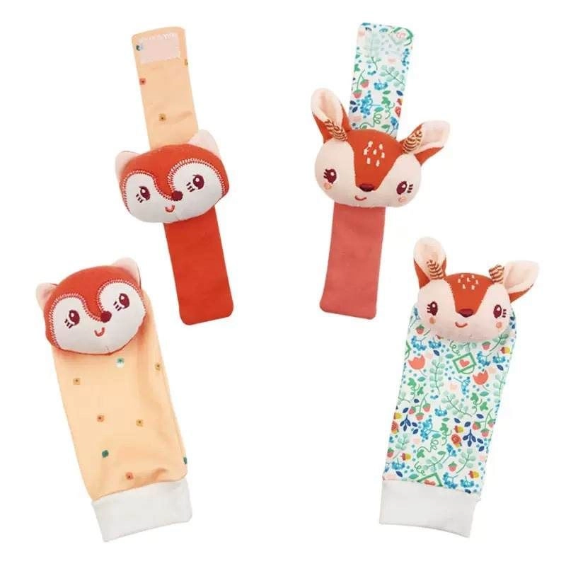 Wrist Rattle & Foot Finder Socks - 1+ Animal designs