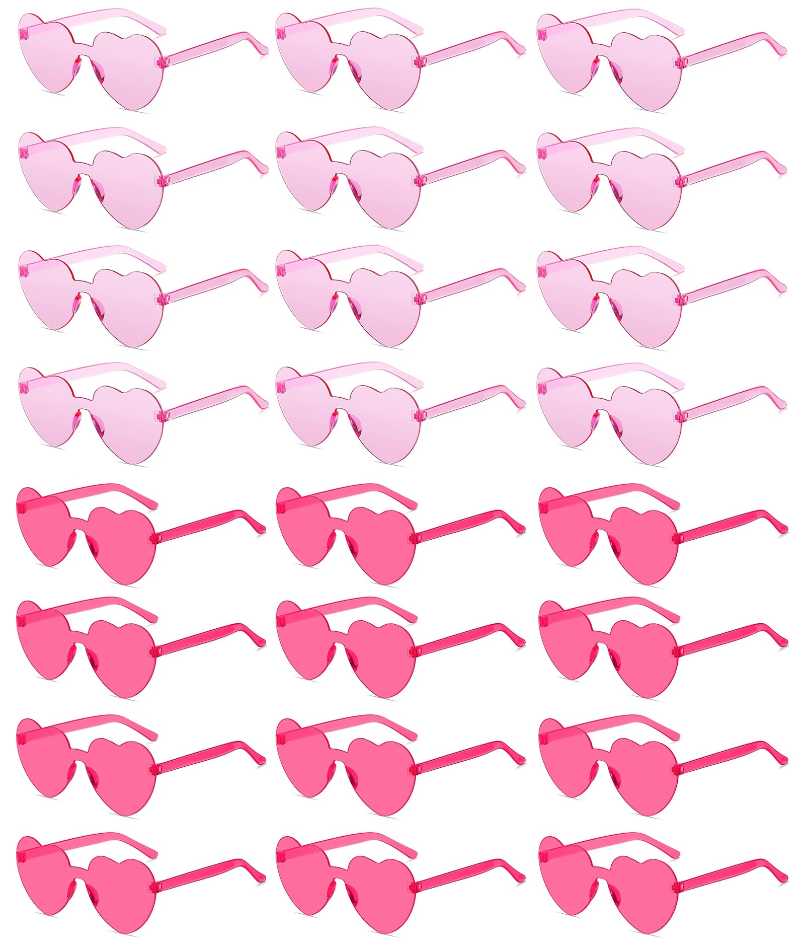 Heart Sunglasses - Transparent Pack