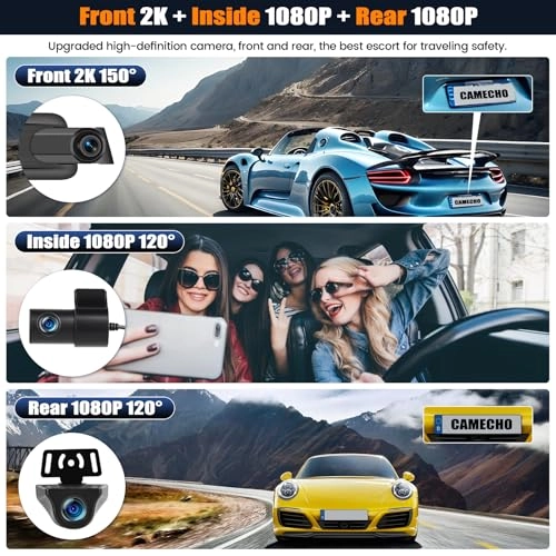 Mirror Touchscreen Dash Cam - 2K