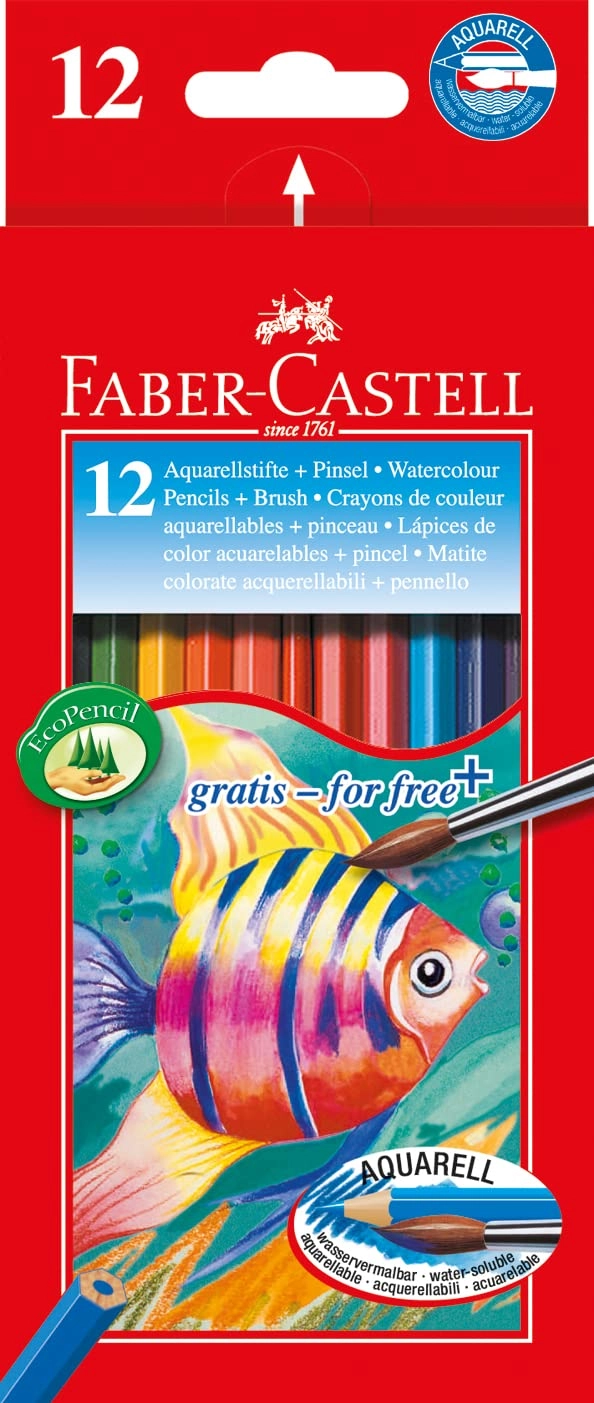 Faber-Castell Watercolour Pencils - 12 Pcs