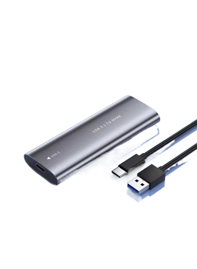 M.2 SSD Enclosure - NVMe SATA Dual Protocol 10Gbps USB-C/A