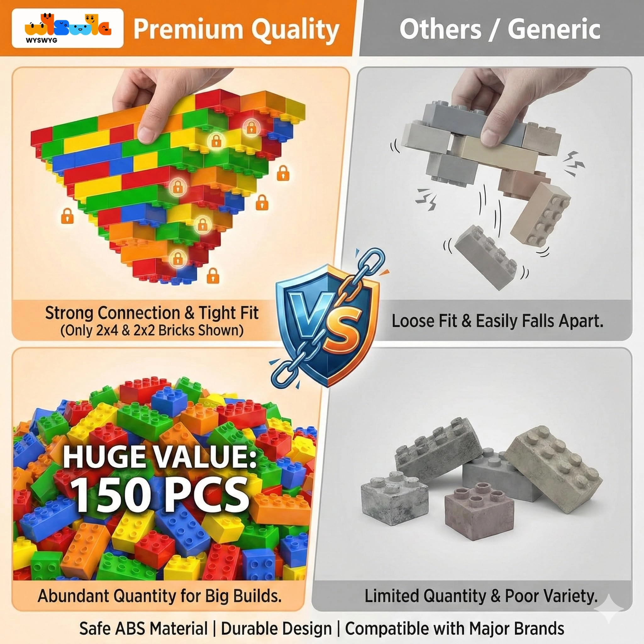 Blocs de construction - 150 pcs Architecture