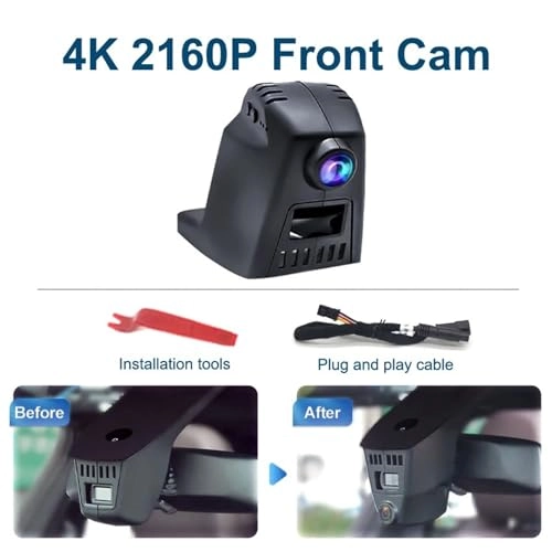 Dash Cam - 4K 2160P for BMW X6 F16 X3 F25 X4 F26 X5 F15 X5M F85 X6M F86 M2 F87 M3 F80 M4 F83 M5 F10 M6 F06