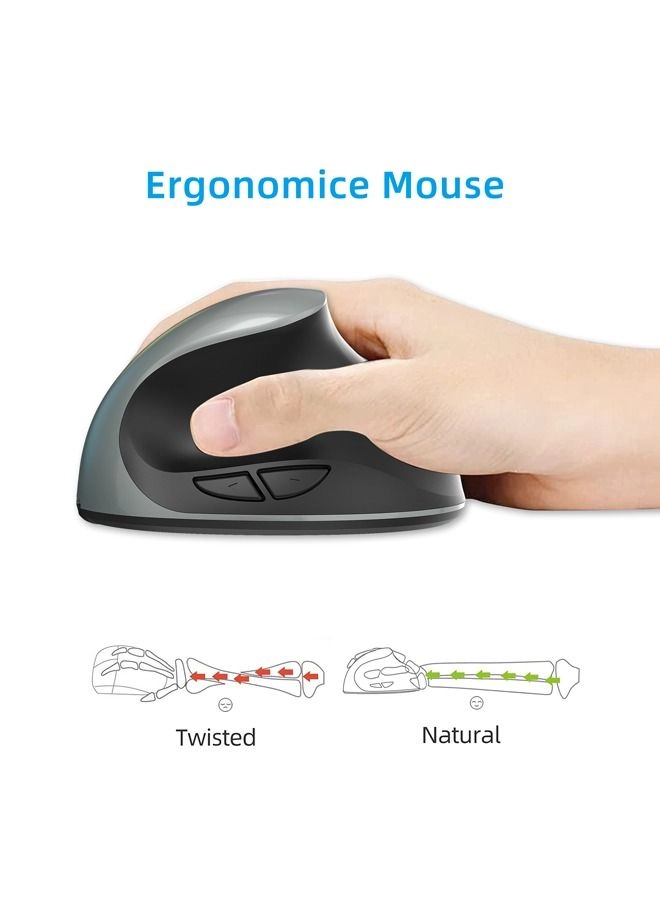 Vertical Ergonomic Mouse - Wireless