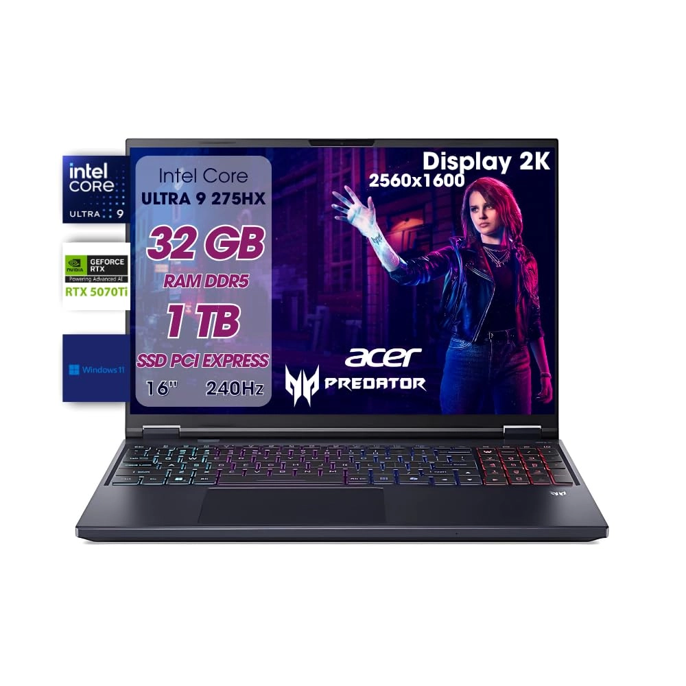 Predator Helios Neo 16 - 16'' Core Ultra 9 275HX 32GB DDR5 1TB SSD