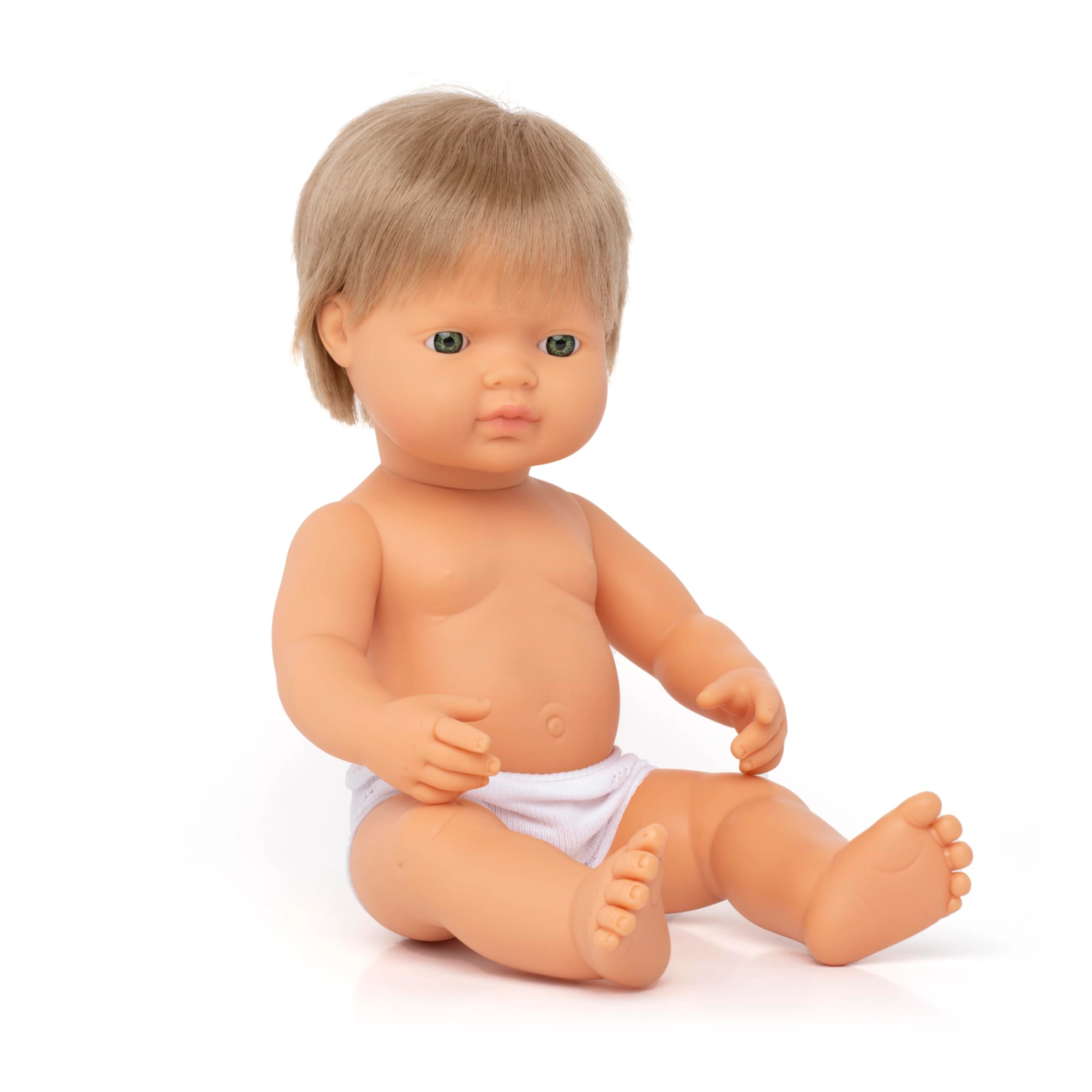 miniLAnD Baby doll - 38 cm Caucasian dark blonde boy