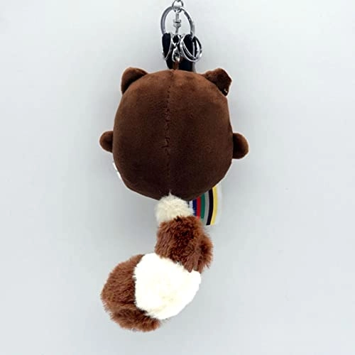 Raccoon Long Tail Plush 20 cm Key Holder