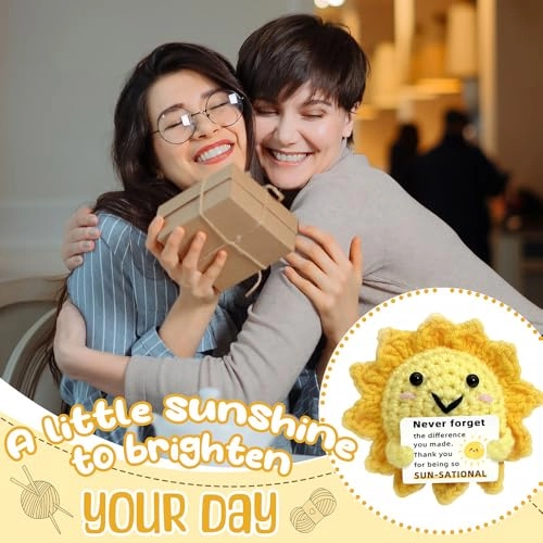 Positive Crochet Sunshine Dolls - Handmade Emotional Support