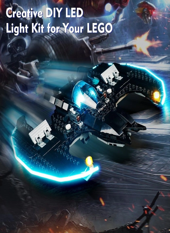 LED Light Kit for LEGO Batwing Batman vs. The Joker 76265