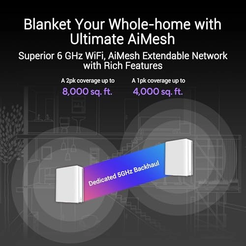 ZenWiFi BQ16 - 802.11.be 802.11a 802.11ac 802.11ax 802.11g 1 Pack