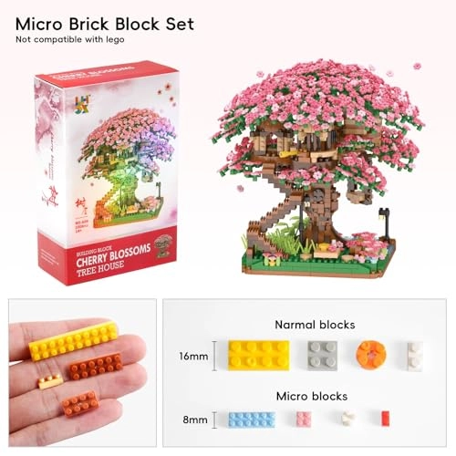 Cherry Blossom Tree Building Set - 2008pcs Floral