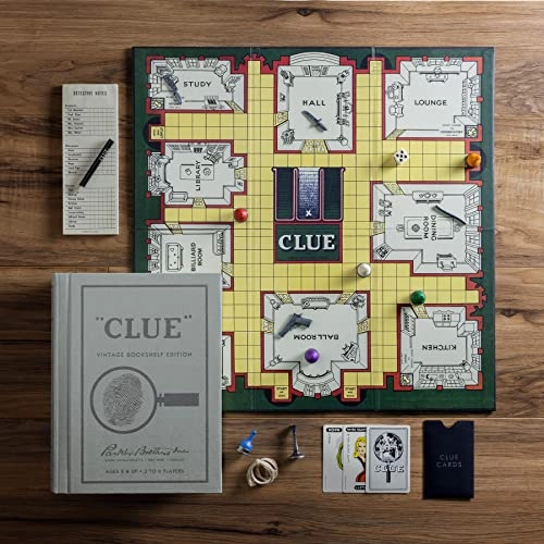 Scrabble: Vintage Bookshelf Edition + Monopoly + Clue + Yahtzee + Catch Phrase + Chess + Scattergories + Boggle