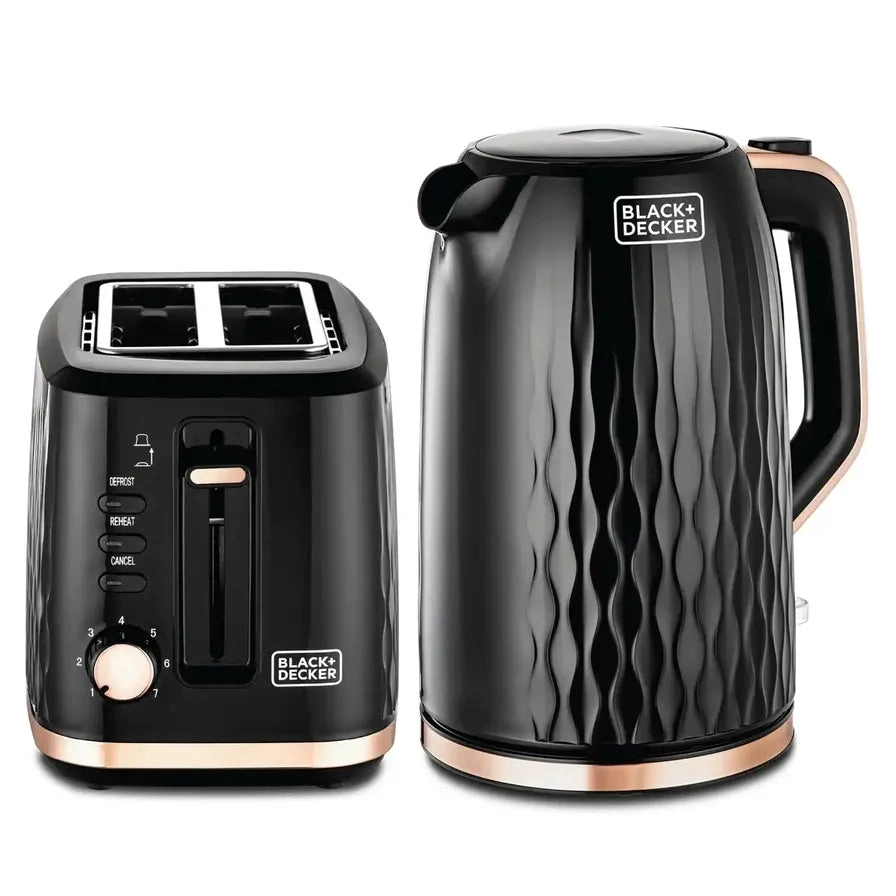 Toaster - 2-slice + Kettle - 1.7 L 2200 Watt