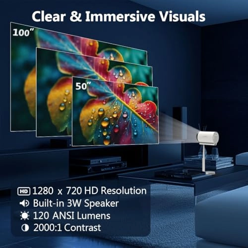 LUMIO Smart FHD Projector 9049070092 180 ANSI Lumens