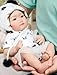 Reborn Baby Doll - 18 Inch Soft Body Asian Brown Glass Eyes Panda Outfit Ages 3+